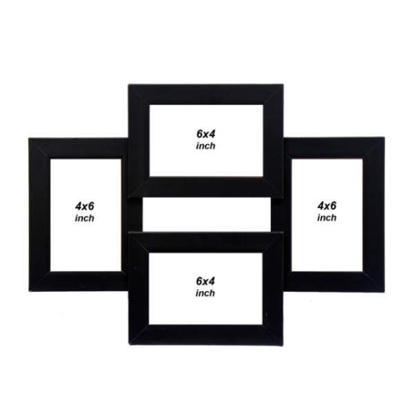 4 Photo Collage Photo Frame Glass (4×6 inch-4)